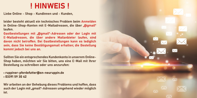 hinweis technisches problem