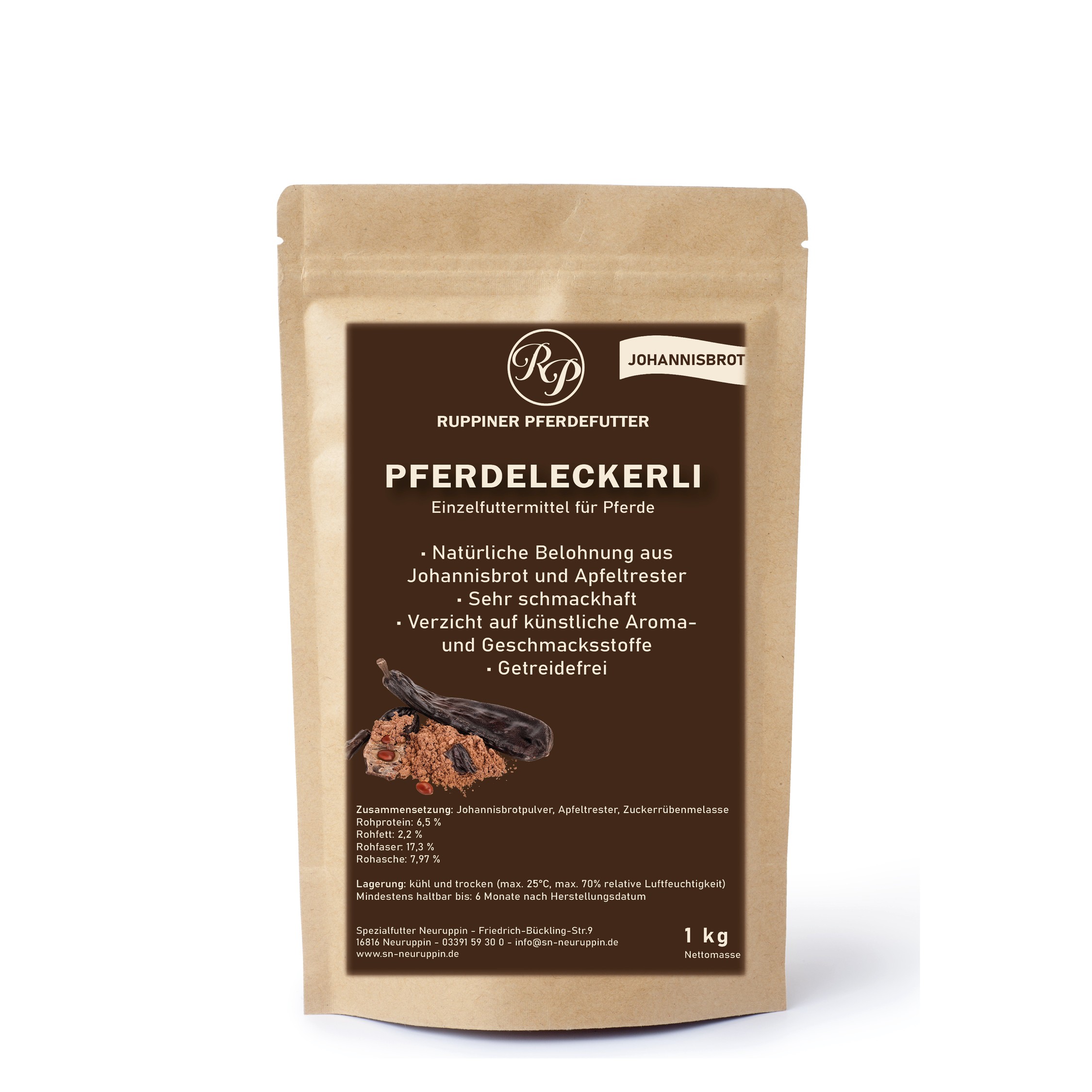 1 kg tüte leckerli johannisbrot