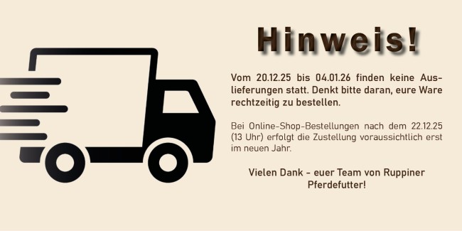 hinweis auslieferungen jahresende 2025