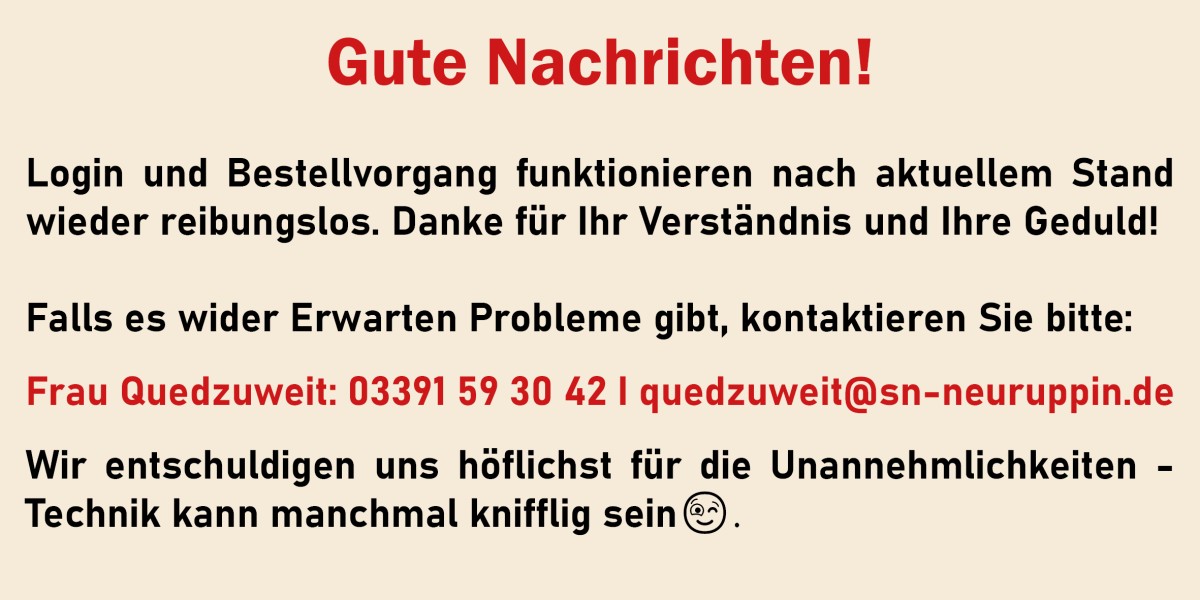 technische probleme behoben