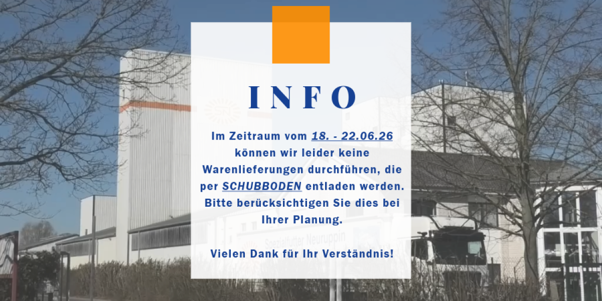 keine schubboden-lieferungen möglich
